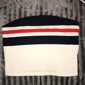 striped tube top (garage)